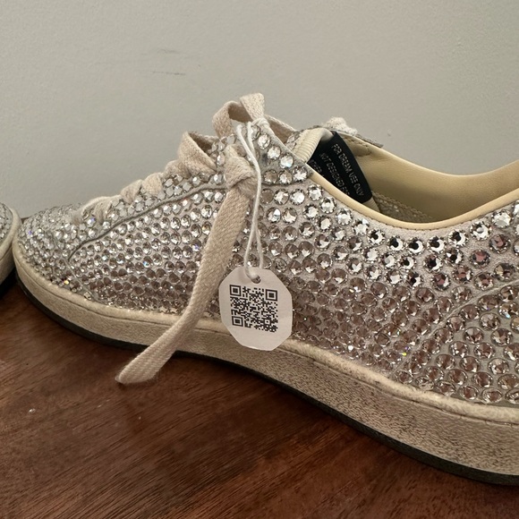 Golden Goose Ball Star with Swarovski crystals and gray suede star - Picture 6 of 8